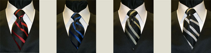 colorful tuxedo ties